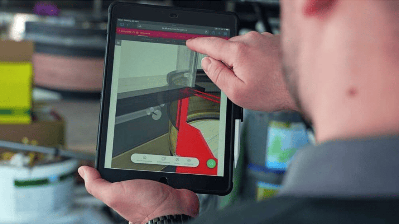 Imos iX Scout ermöglicht einen mobilen und interaktiven Zugriff auf die 3D-Planung. Bild: Imos AG